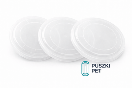 Pokrywka ochronna Premium - plastikowa nakładka na puszkę PET - 55mm - 100 sztuk